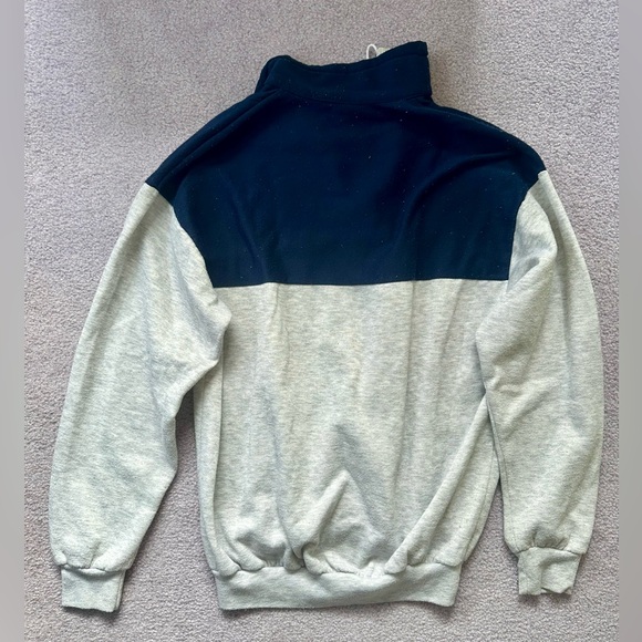 San Francisco Nautical Men's Zip-Up Sweater - Navy and Gray - Picture 8 of 8